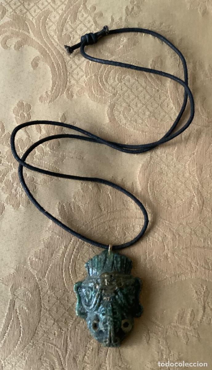 Vintage: COLGANTE &Iacute;DOLO AZTECA MEXICANO - Foto 4