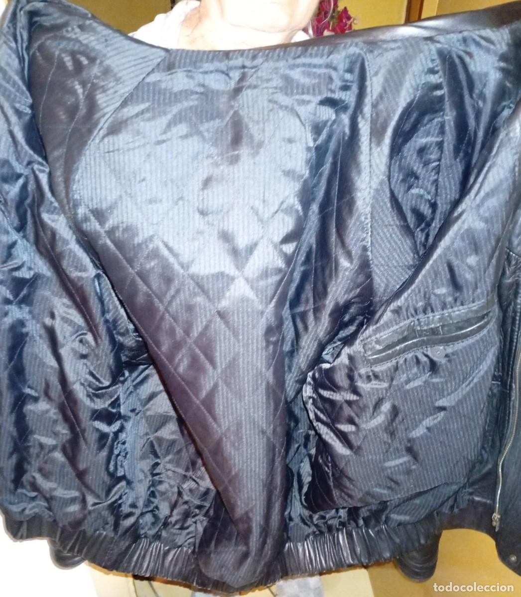 Vintage: Chupa de cuero negra - Foto 2