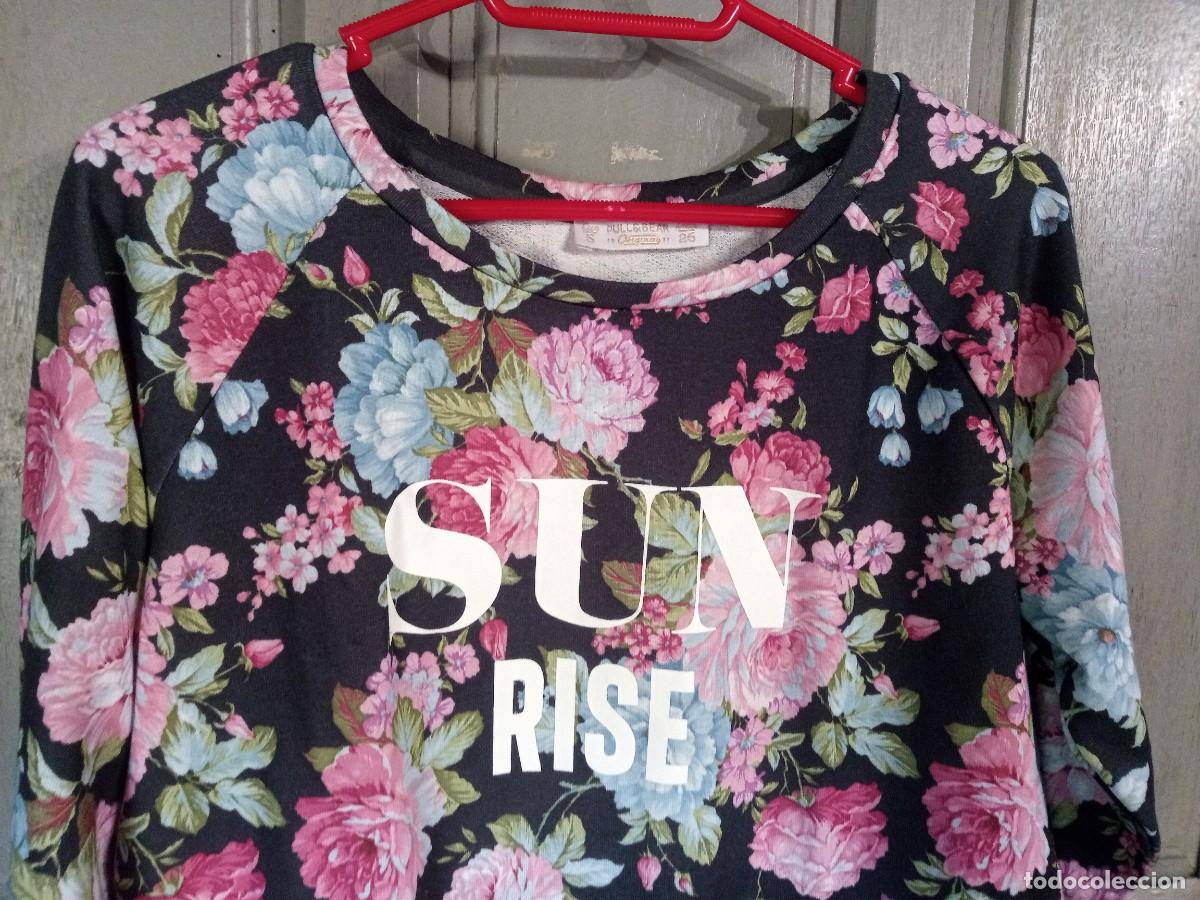 Vintage: Sudadera estampada de flores. Vintage. Pull&Bear. Talla S - Foto 2
