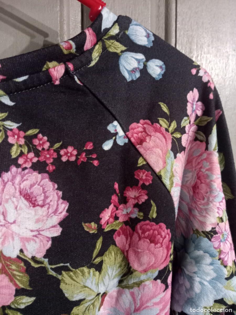 Vintage: Sudadera estampada de flores. Vintage. Pull&Bear. Talla S - Foto 6