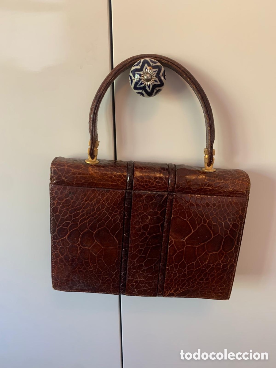 Vintage: Bolso de piel de cocodrilo - Foto 2