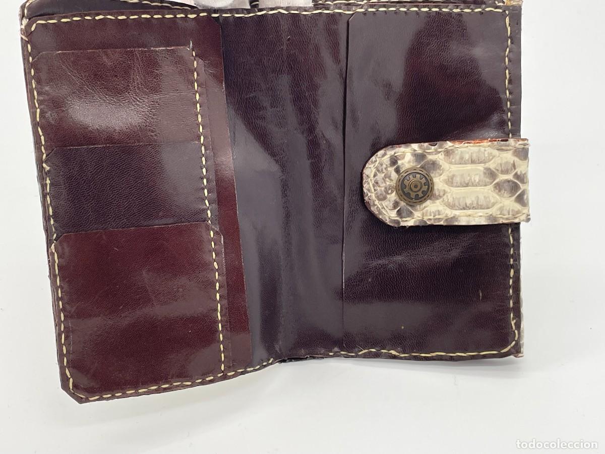 Vintage: Cartera artesana en piel de piton - Foto 4