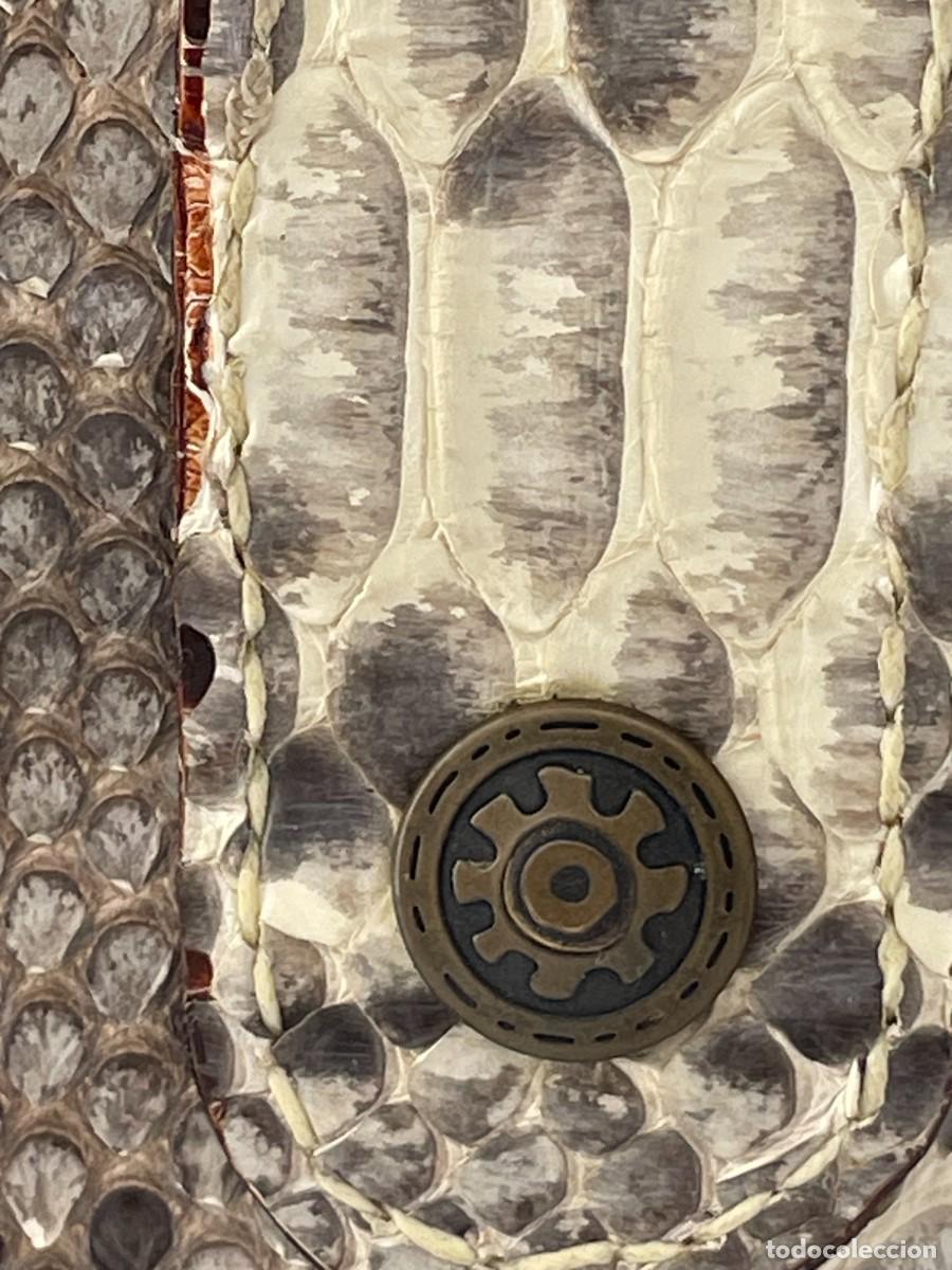 Vintage: Cartera artesana en piel de piton - Foto 5