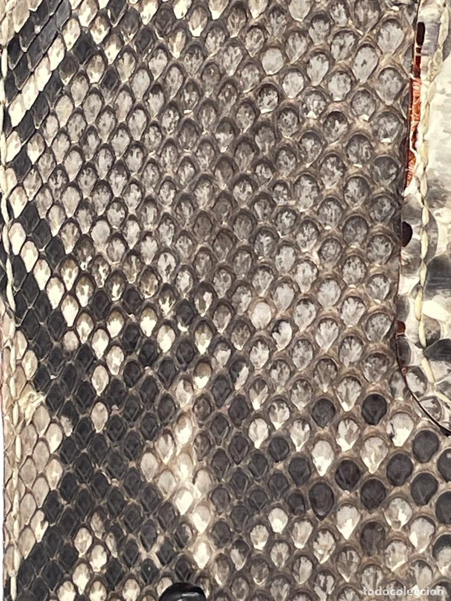 Vintage: Cartera artesana en piel de piton - Foto 7