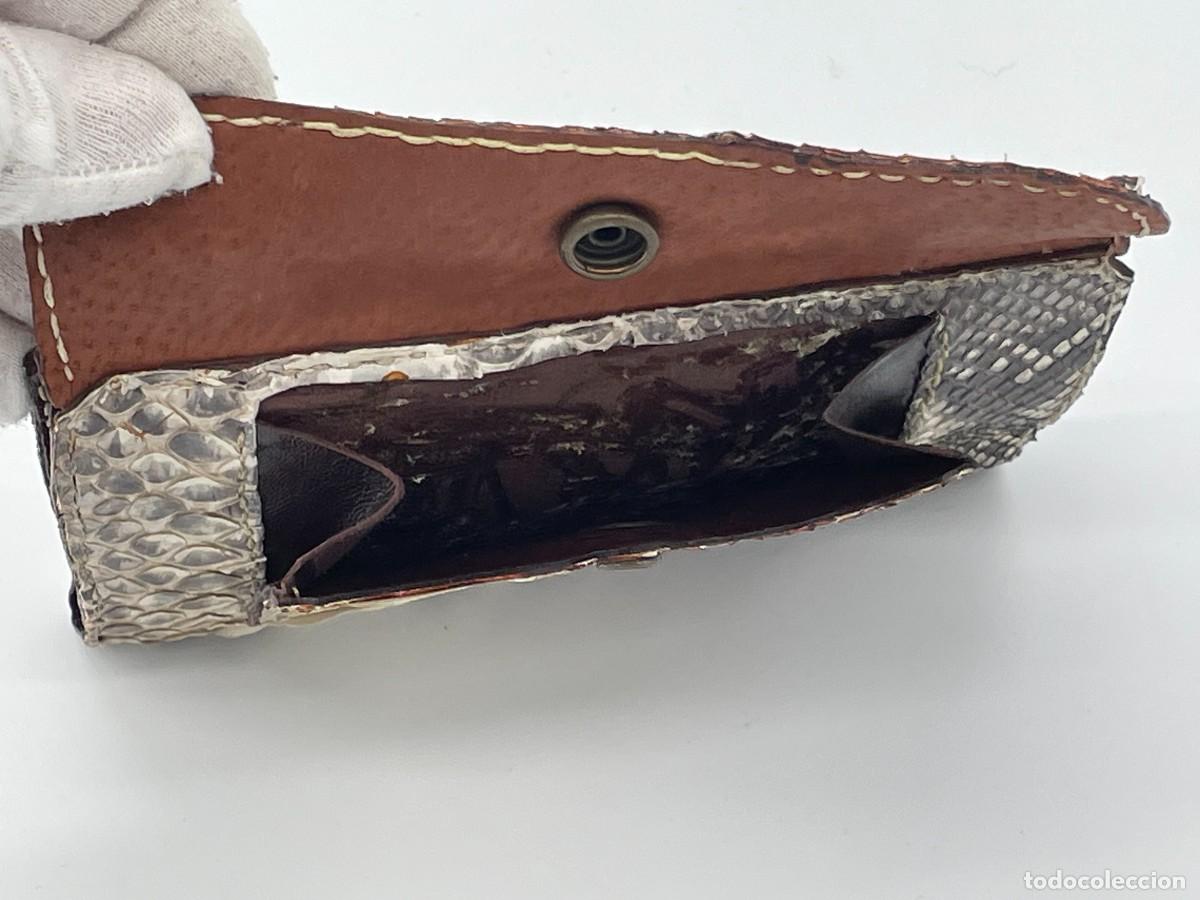 Vintage: Cartera artesana en piel de piton - Foto 11