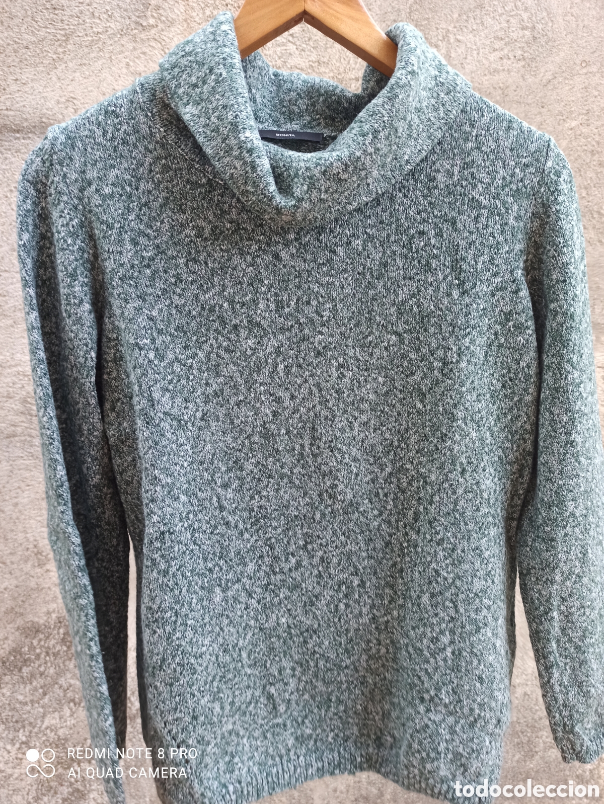 Vintage: Jersey jaspeado en blanco y verde - Foto 4