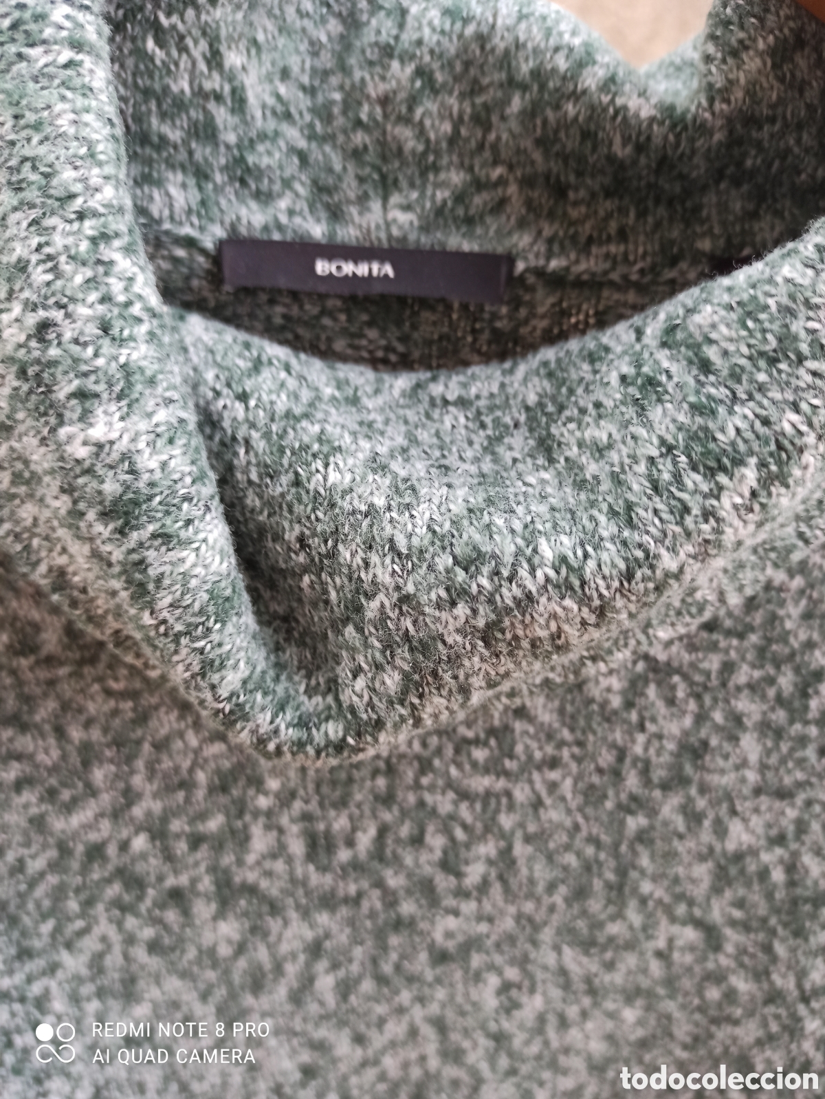 Vintage: Jersey jaspeado en blanco y verde - Foto 3