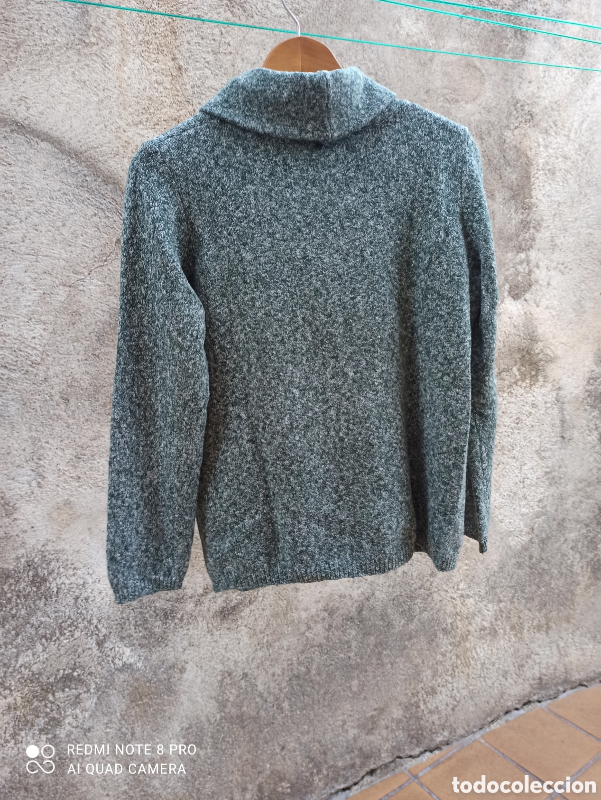 Vintage: Jersey jaspeado en blanco y verde - Foto 5