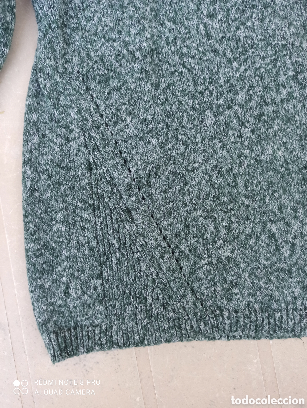 Vintage: Jersey jaspeado en blanco y verde - Foto 7