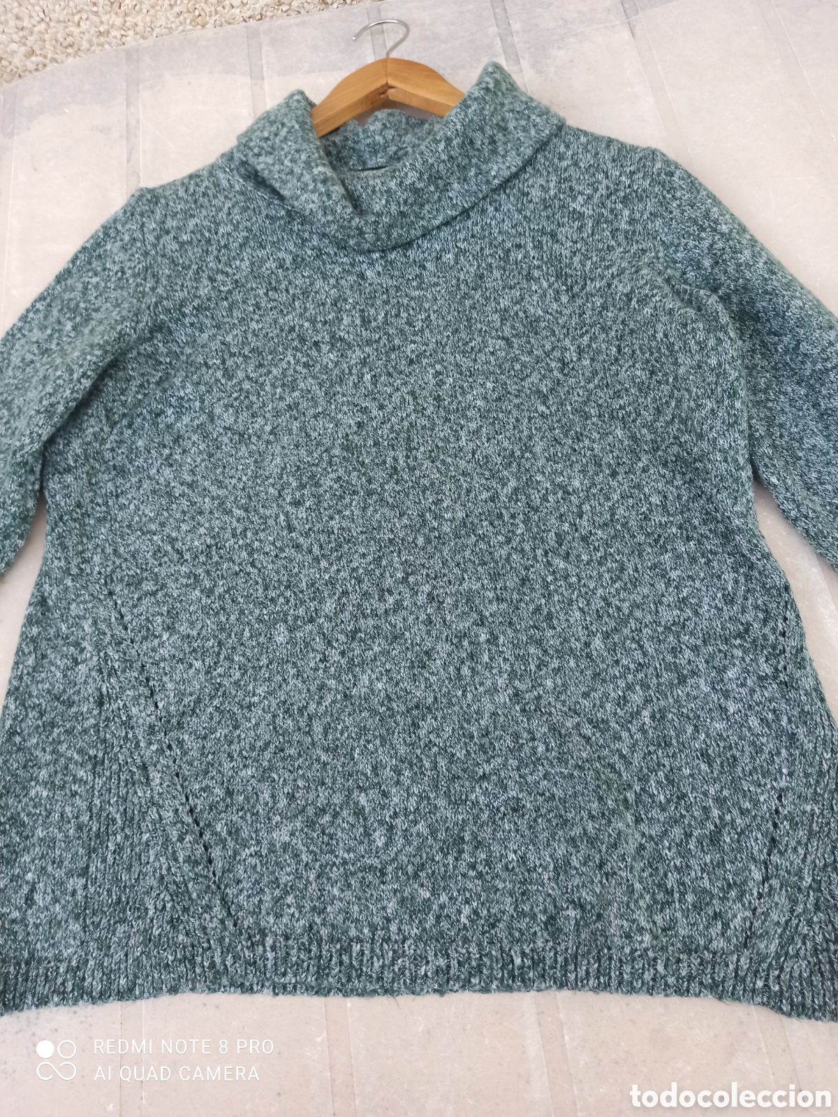 Vintage: Jersey jaspeado en blanco y verde - Foto 8