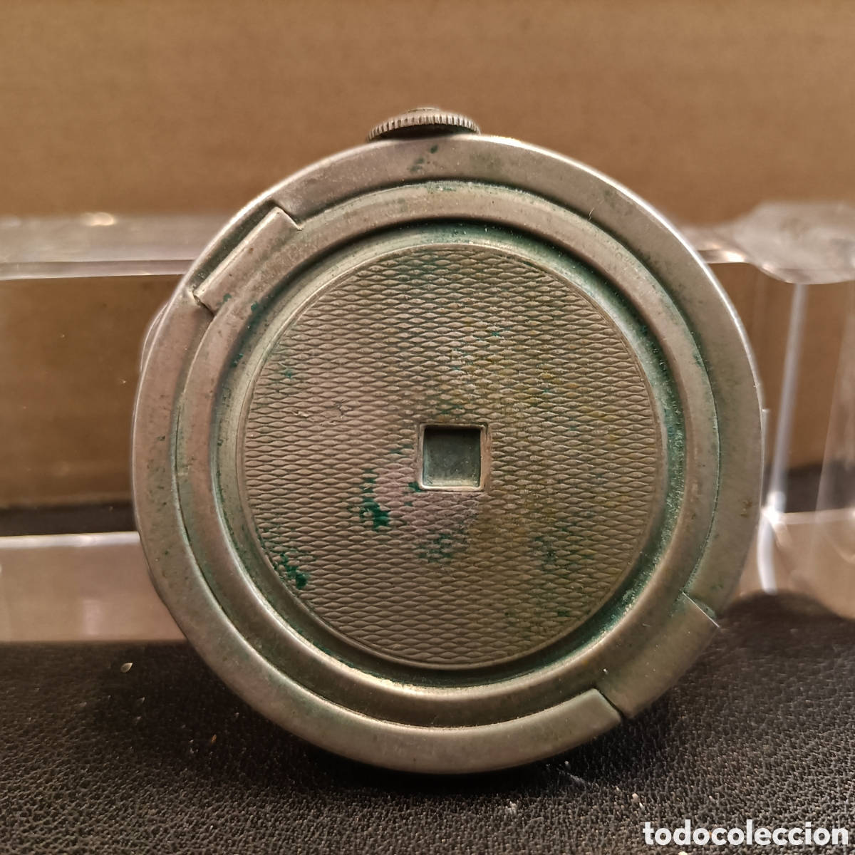 Vintage: Polvera de metal art deco. - Foto 2