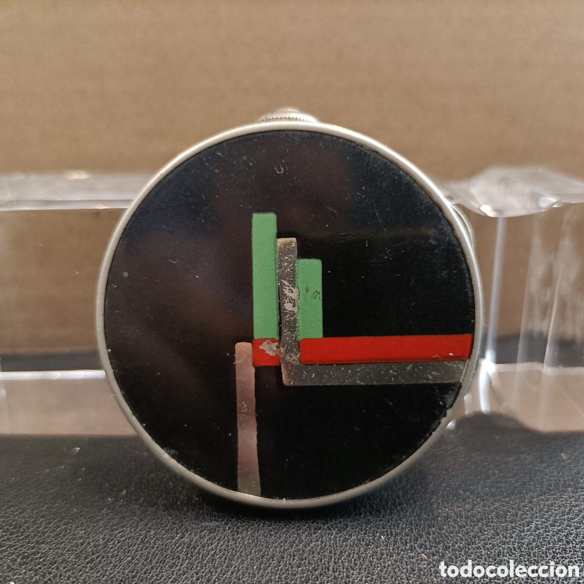 Vintage: Polvera de metal art deco. - Foto 1