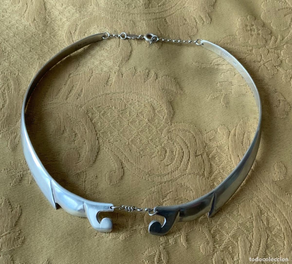 Vintage: COLLAR PLATA 925 CONTRASTADA DE MEXICO - Foto 11