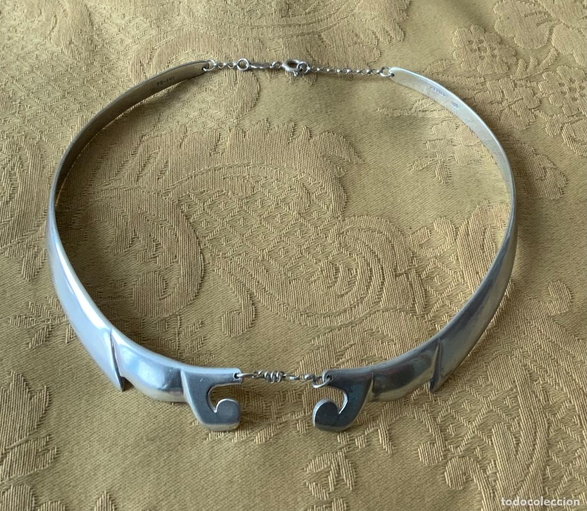 Vintage: COLLAR PLATA 925 CONTRASTADA DE MEXICO - Foto 13
