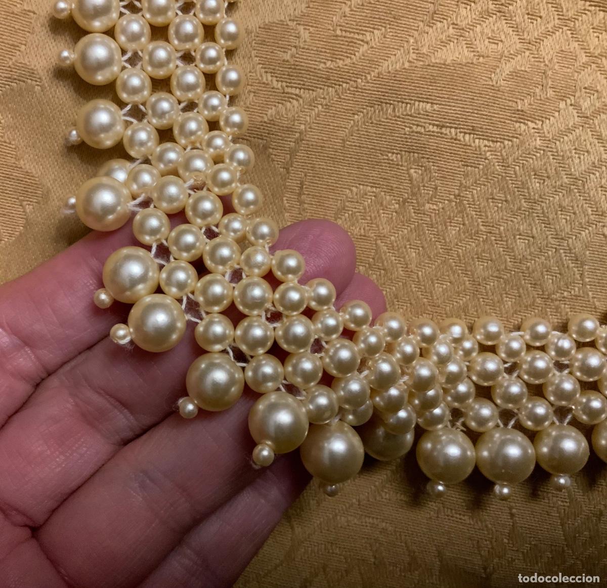 Vintage: COLLAR BABERO PERLAS - Foto 1