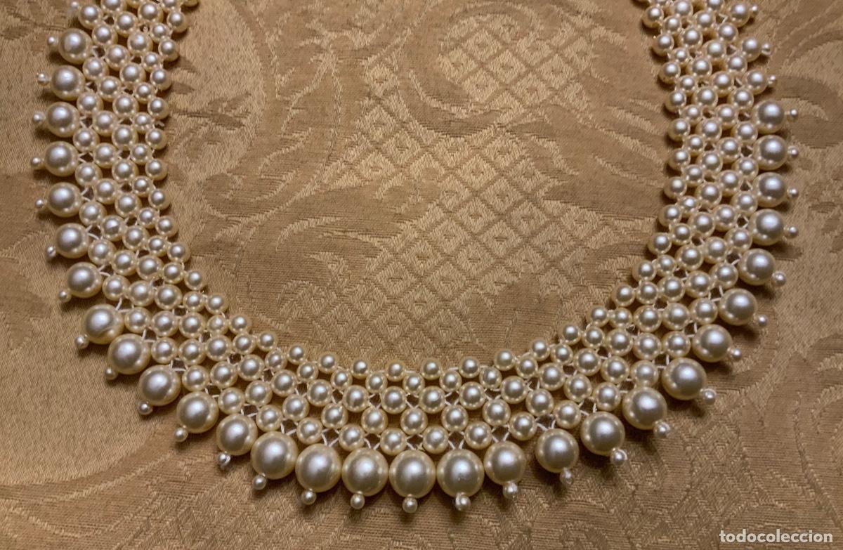 Vintage: COLLAR BABERO PERLAS - Foto 4