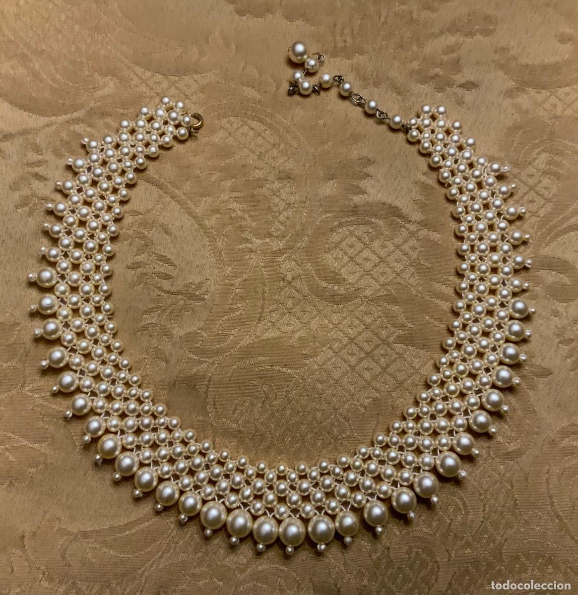 Vintage: COLLAR BABERO PERLAS - Foto 5