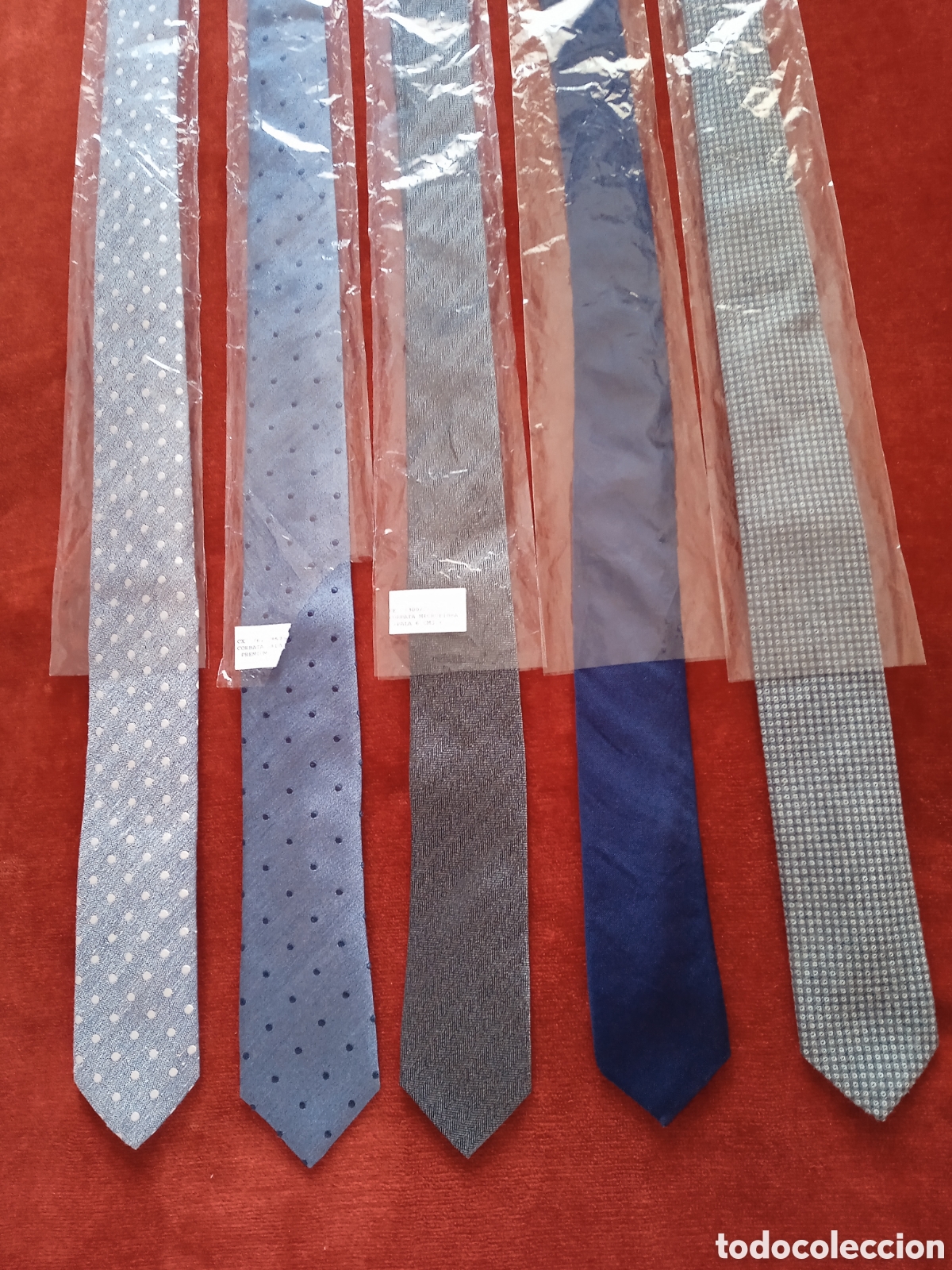 Vintage: Corbata de Seda 100%100 Azul Marino. - Foto 17
