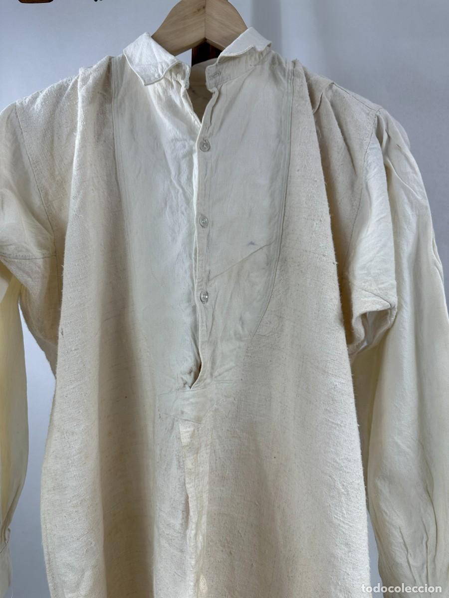 Vintage: Antigua camisa de c&aacute;&ntilde;amo y holandilla - Foto 3
