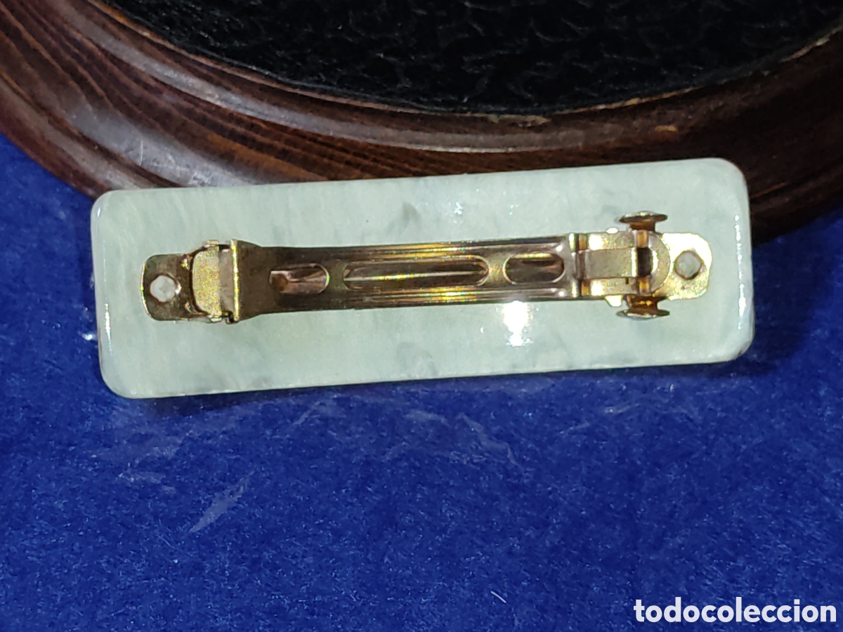 Vintage: Pasador de pelo & coletero acr&iacute;lico con perlas. - Foto 4