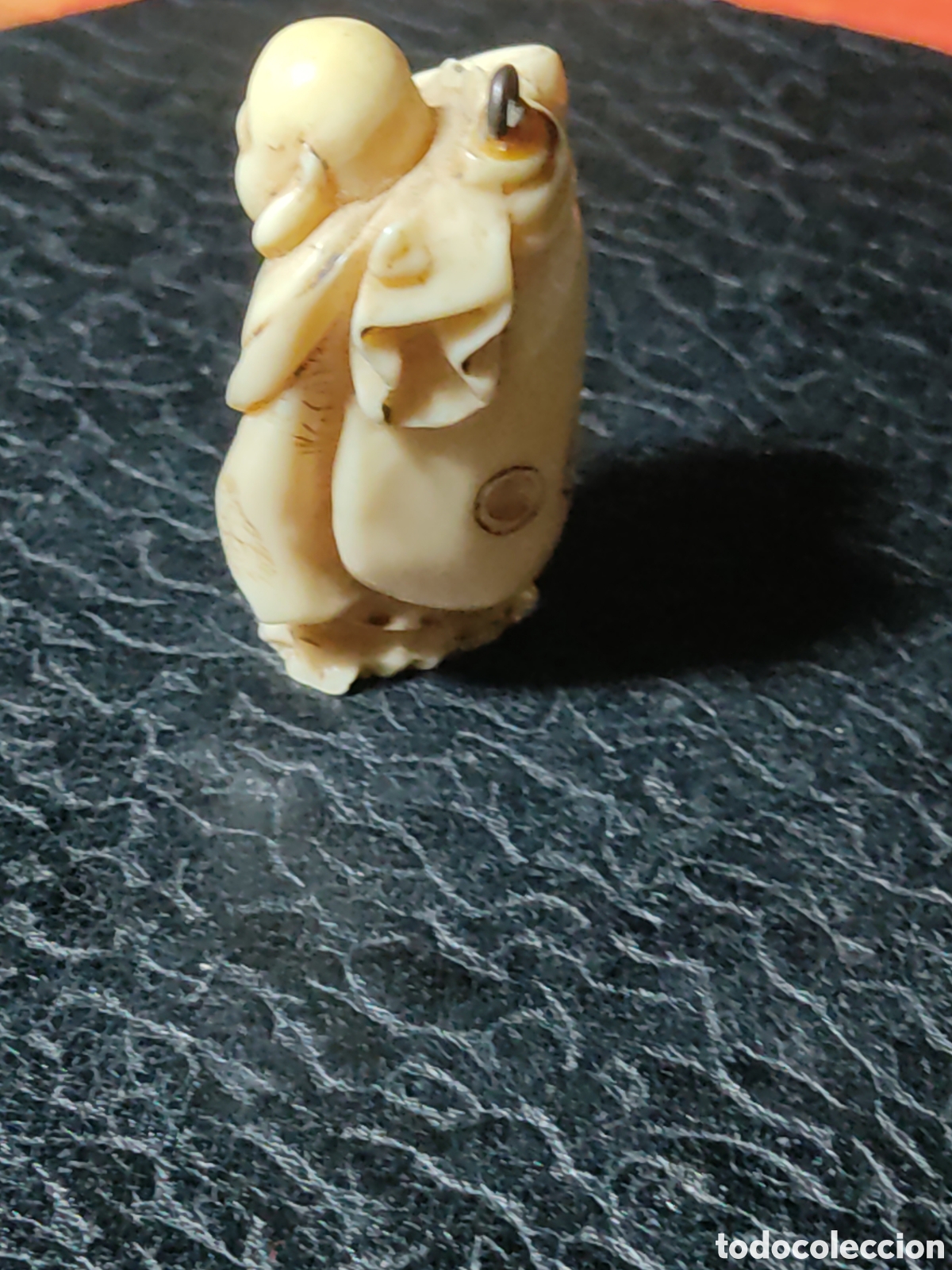 Vintage: Antiguo colgante netsuke sabio oriental. - Foto 2
