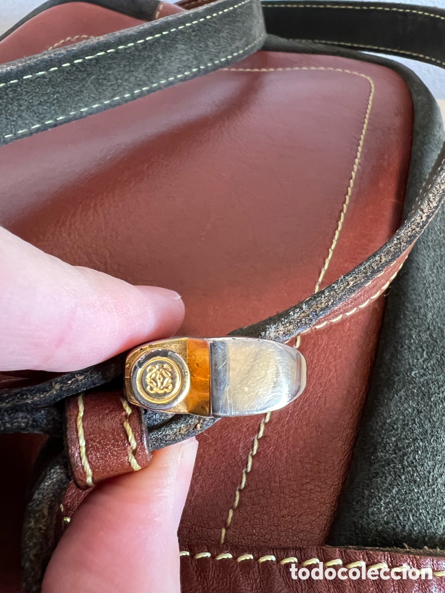 Vintage: Bolso marr&oacute;n de Loewe - Foto 6