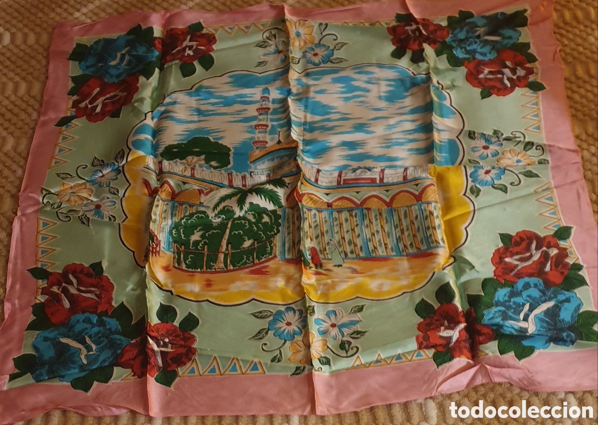 Vintage: Pa&ntilde;uelo de seda para cuello o cabeza - Foto 1