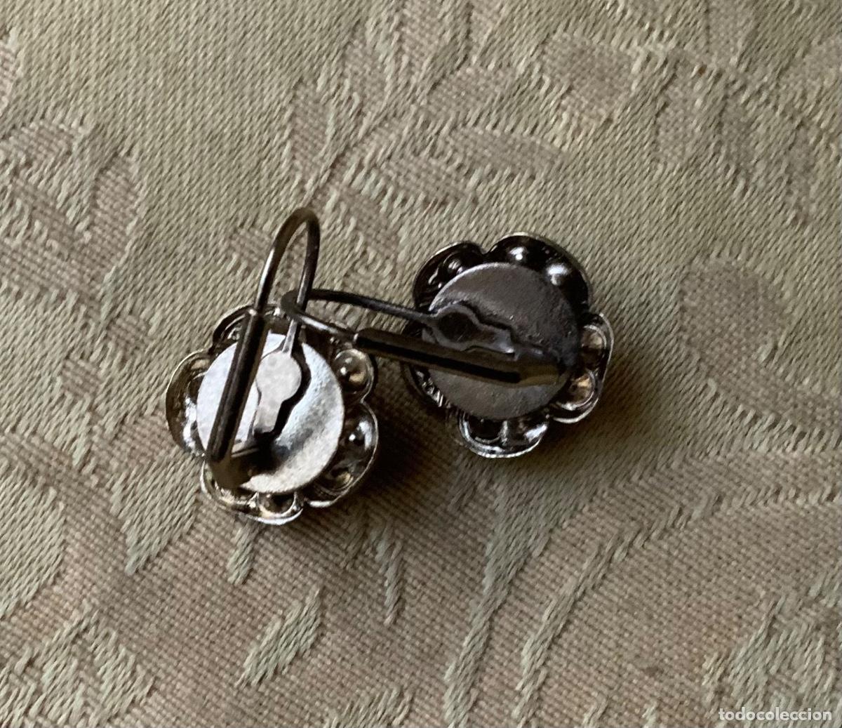 Vintage: PENDIENTES FLOR A&Ntilde;OS 80 PERLA CENTRAL - Foto 10