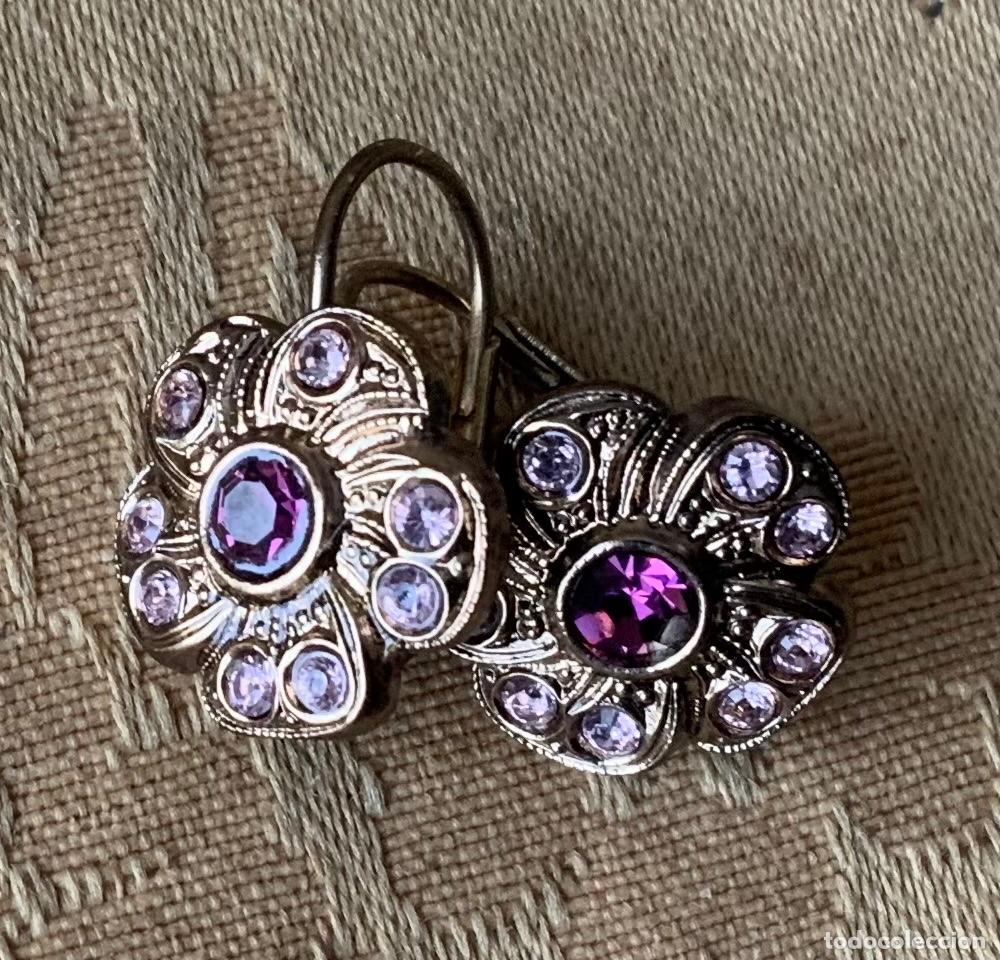 Vintage: PENDIENTES VINTAGE FLOR - Foto 1