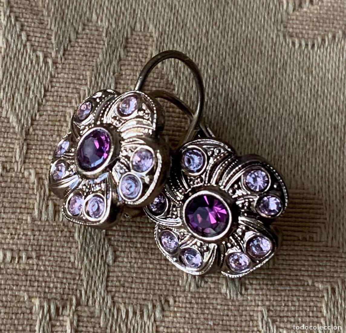 Vintage: PENDIENTES VINTAGE FLOR - Foto 3