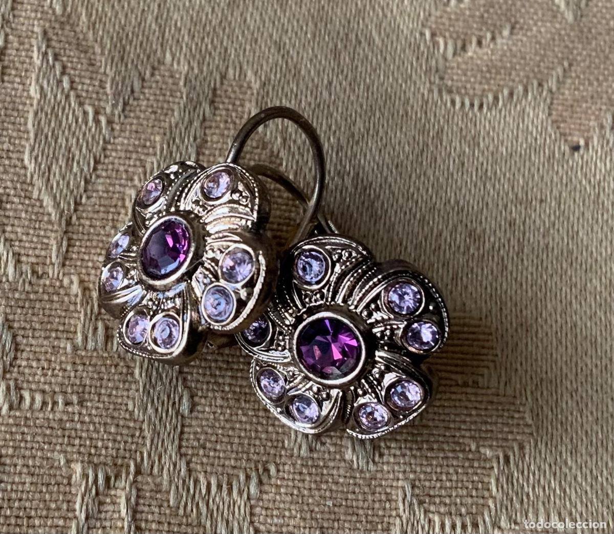 Vintage: PENDIENTES VINTAGE FLOR - Foto 7
