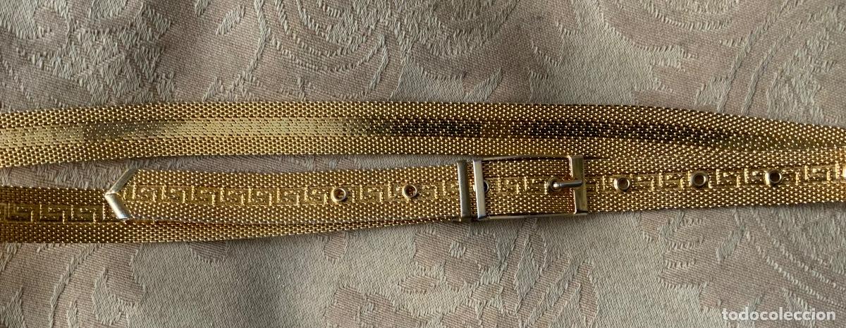 Vintage: CINTURON METAL DORADO A&Ntilde;O 70 - Foto 5