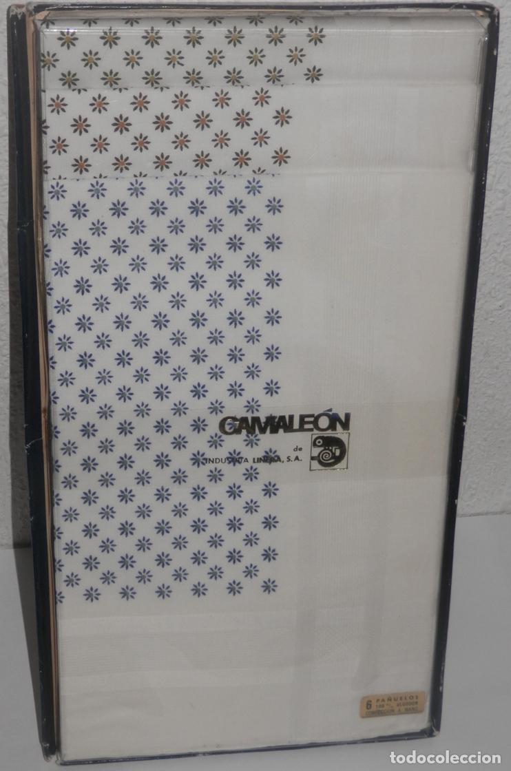 Vintage: CAJA 6 PA&Ntilde;UELOS CAMALE&Oacute;N - Foto 1