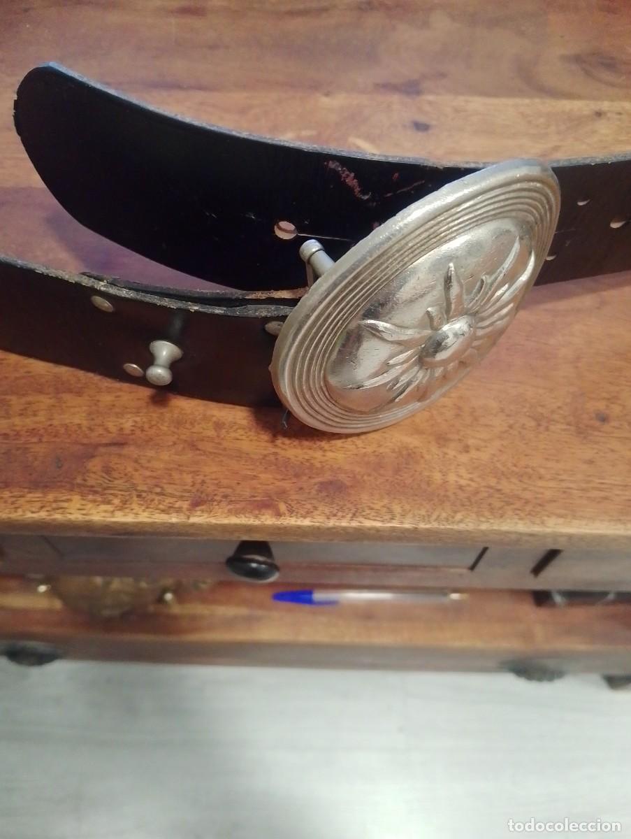 Vintage: Cintur&oacute;n hebilla Flor de Edelweiss - Foto 7
