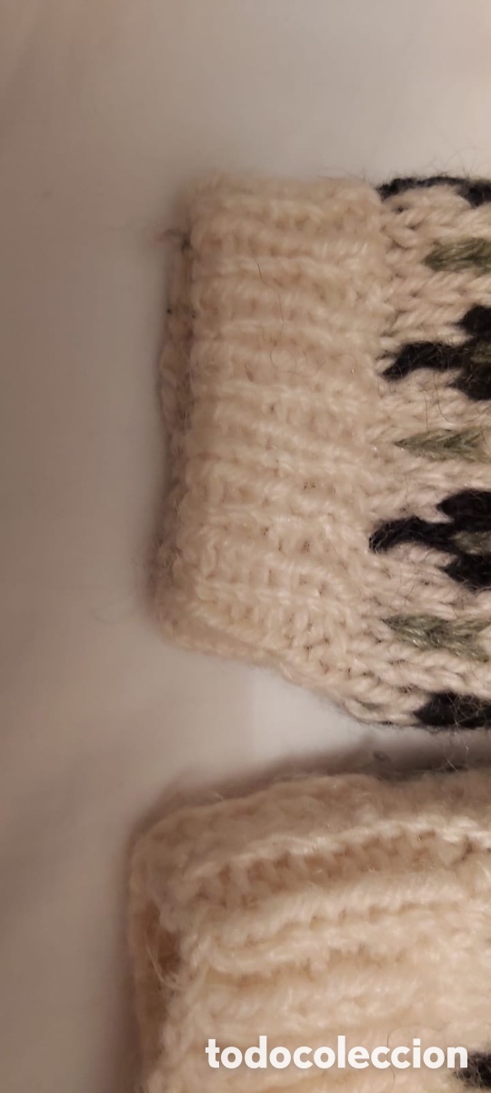 Vintage: Chaqueta de lana tejida a mano - Foto 3