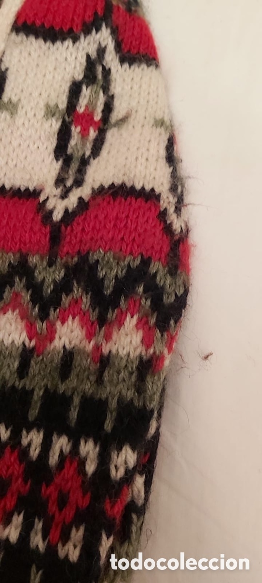 Vintage: Chaqueta de lana tejida a mano - Foto 4
