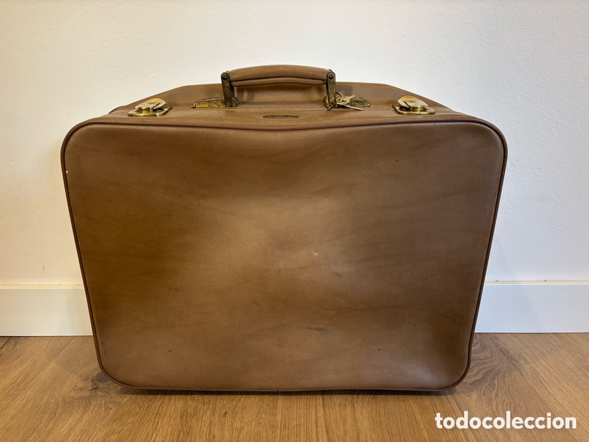 Vintage: Maleta de piel Gladiator con llave - Foto 3