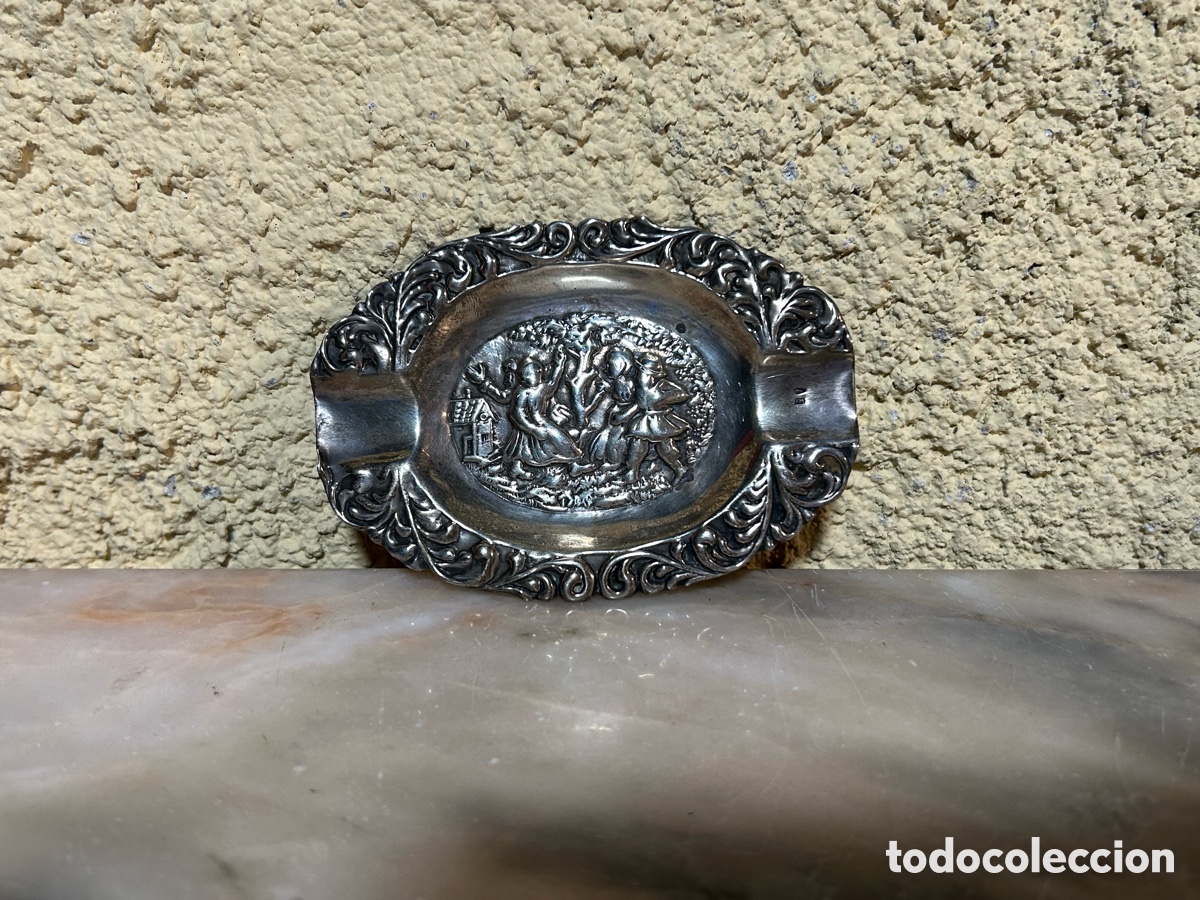 Vintage: Cenicero de plata repujada - Foto 7