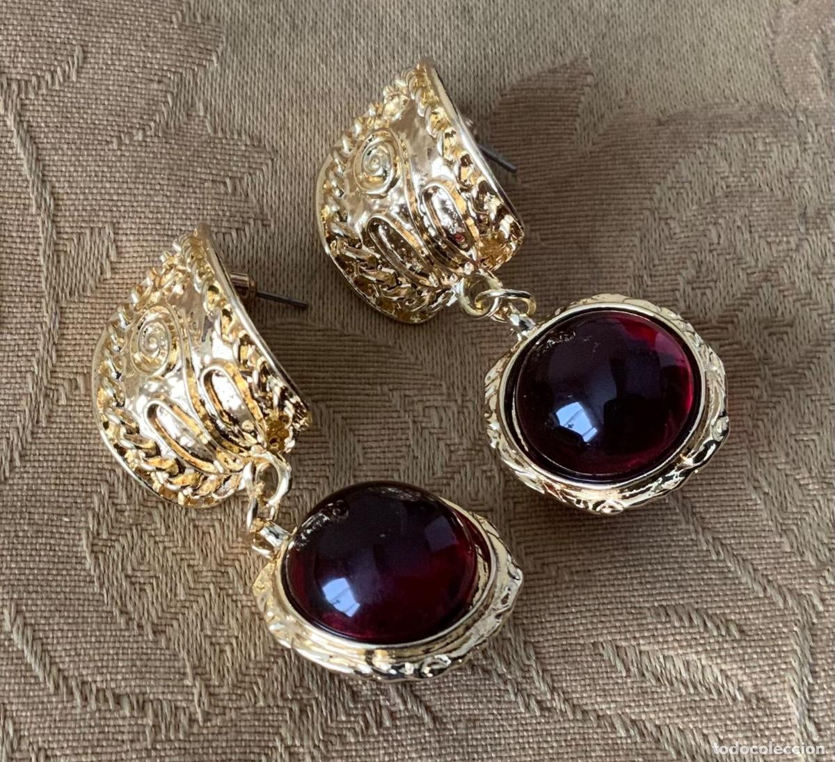 Vintage: PENDIENTES CHAPADOS ORO LABRADOS - Foto 1