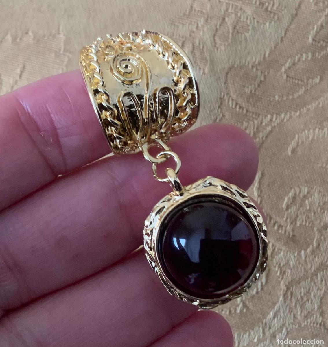 Vintage: PENDIENTES CHAPADOS ORO LABRADOS - Foto 2