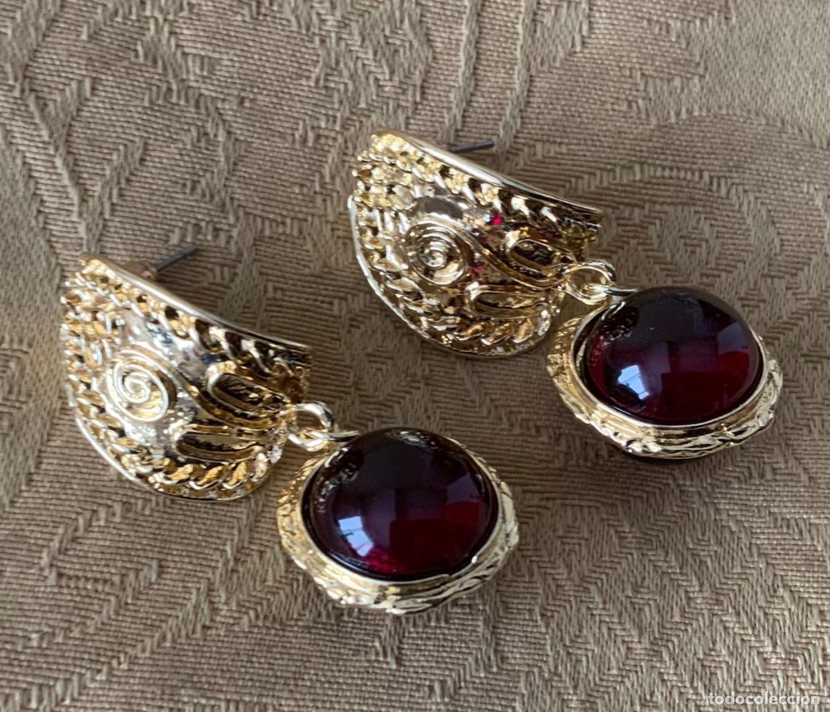 Vintage: PENDIENTES CHAPADOS ORO LABRADOS - Foto 4