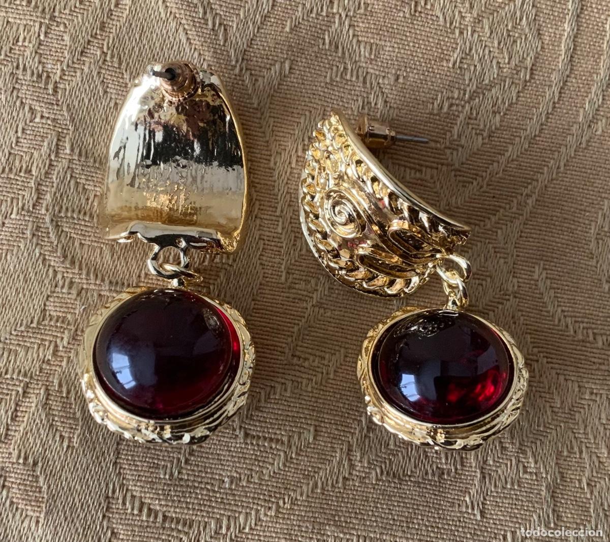 Vintage: PENDIENTES CHAPADOS ORO LABRADOS - Foto 5