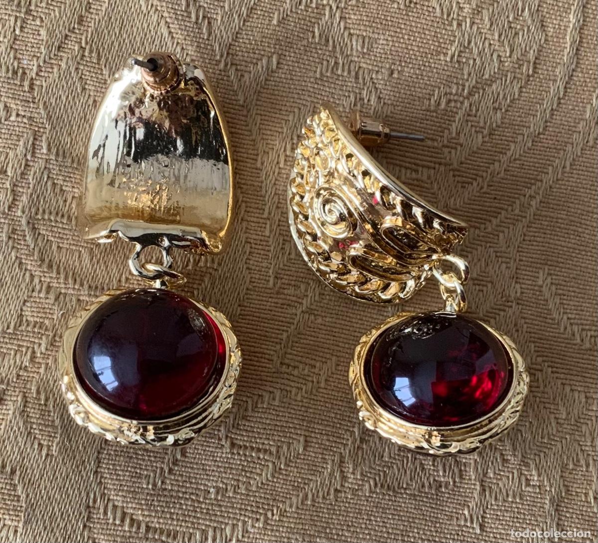 Vintage: PENDIENTES CHAPADOS ORO LABRADOS - Foto 7