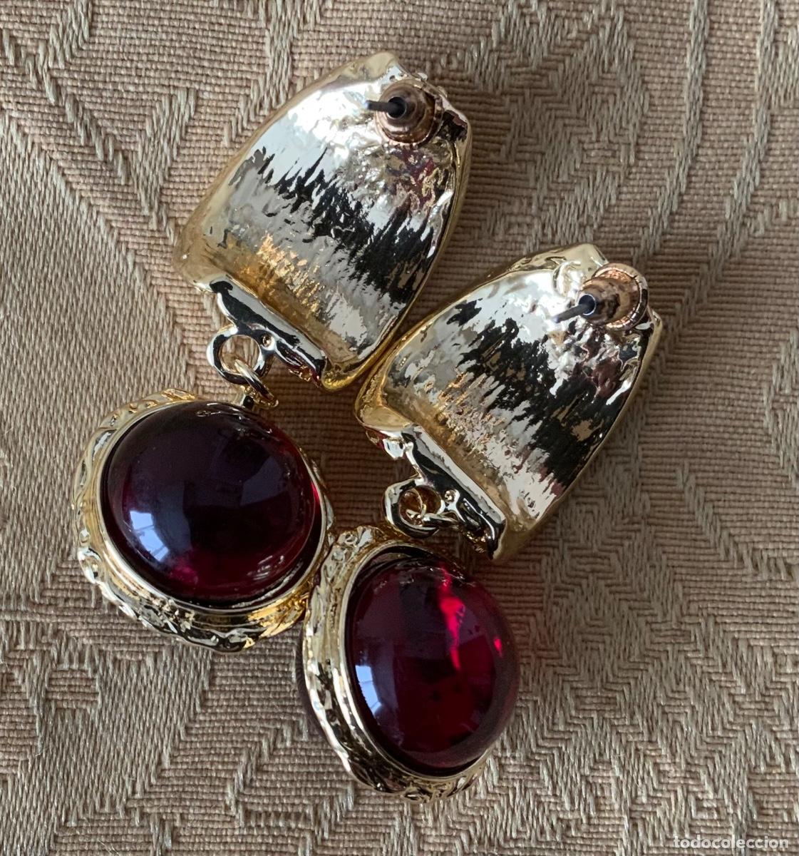 Vintage: PENDIENTES CHAPADOS ORO LABRADOS - Foto 9