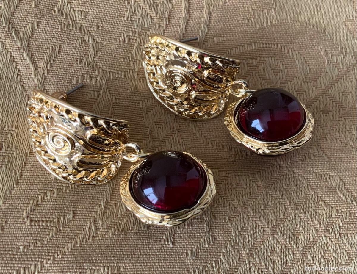 Vintage: PENDIENTES CHAPADOS ORO LABRADOS - Foto 10