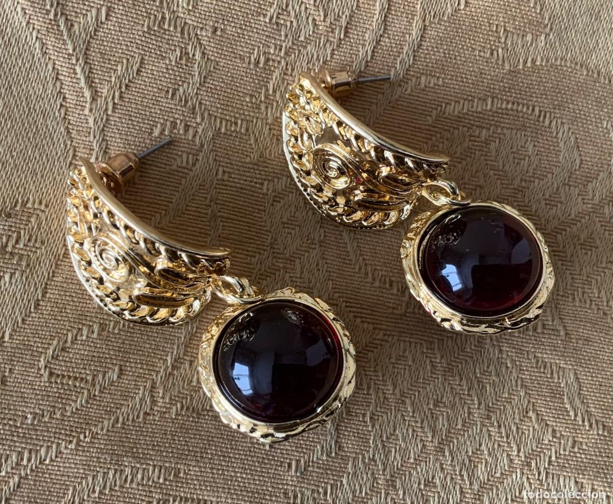 Vintage: PENDIENTES CHAPADOS ORO LABRADOS - Foto 12
