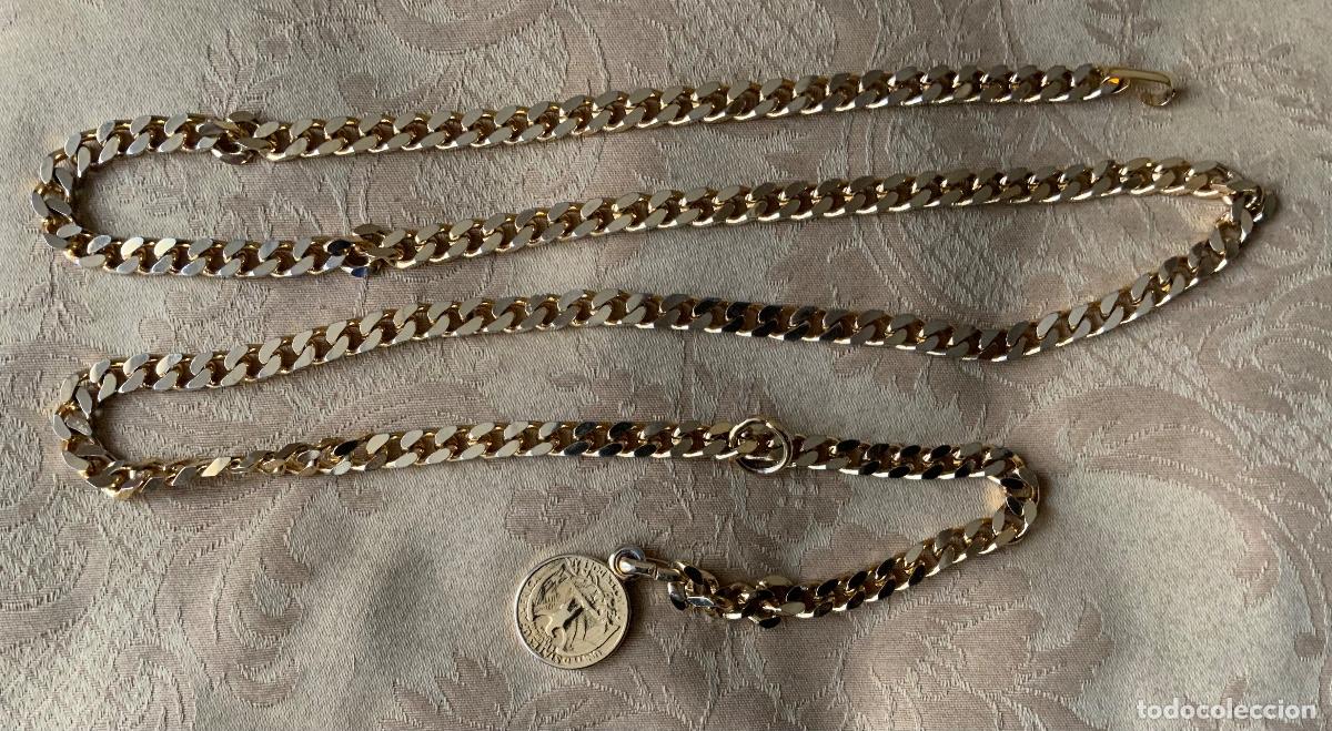 Vintage: CINTURON CADENA CON MONEDA A&Ntilde;O 80 - Foto 3