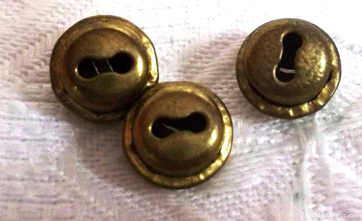 Vintage: JUEGO DE TRES CASCABELES - Foto 2