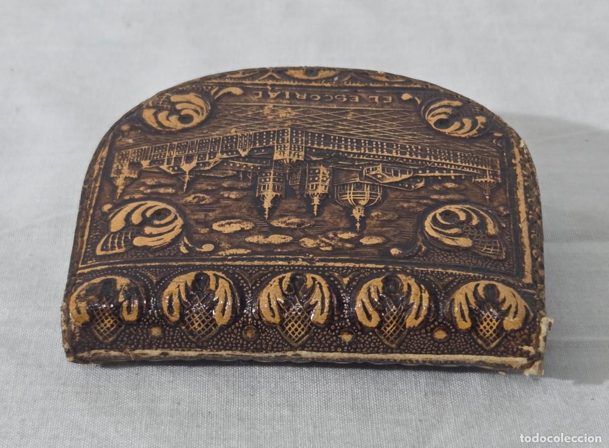 Vintage: Monedero de cuero repujado, El escorial - Foto 4