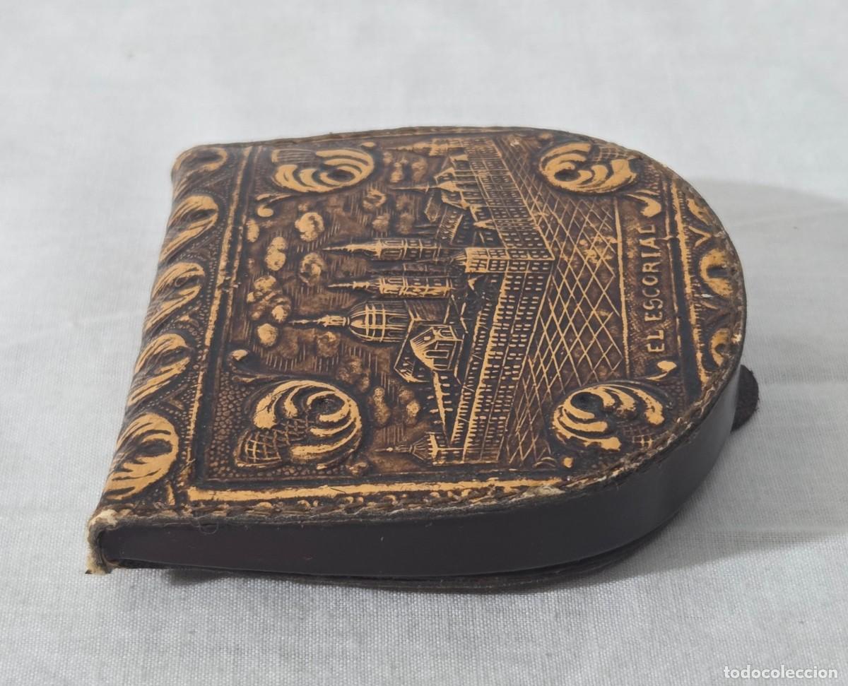 Vintage: Monedero de cuero repujado, El escorial - Foto 5